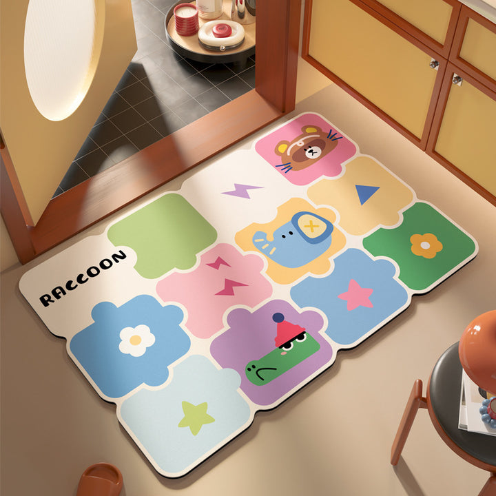 Decorative Abstract Design Area Mat Kalsten