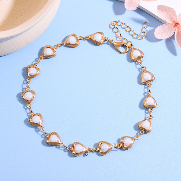 Charming Heart-Shaped Statement Bracelet Kalsten