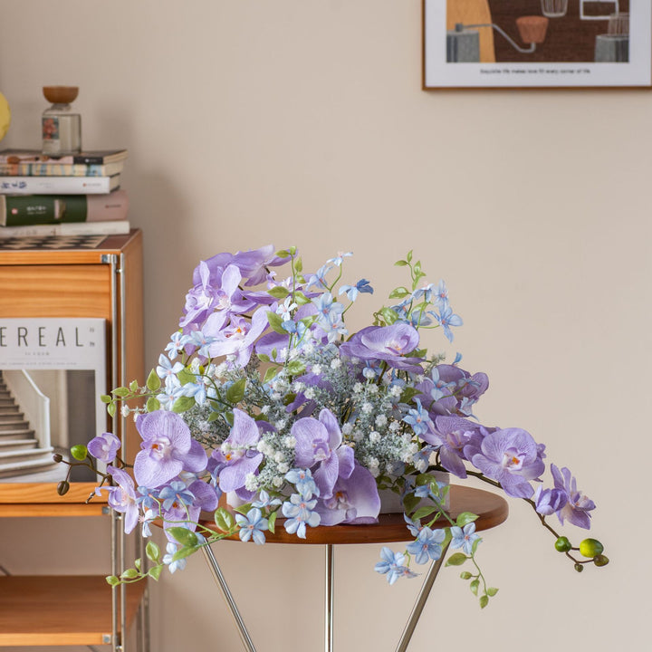 Lifelike Orchid Floral Centerpiece
