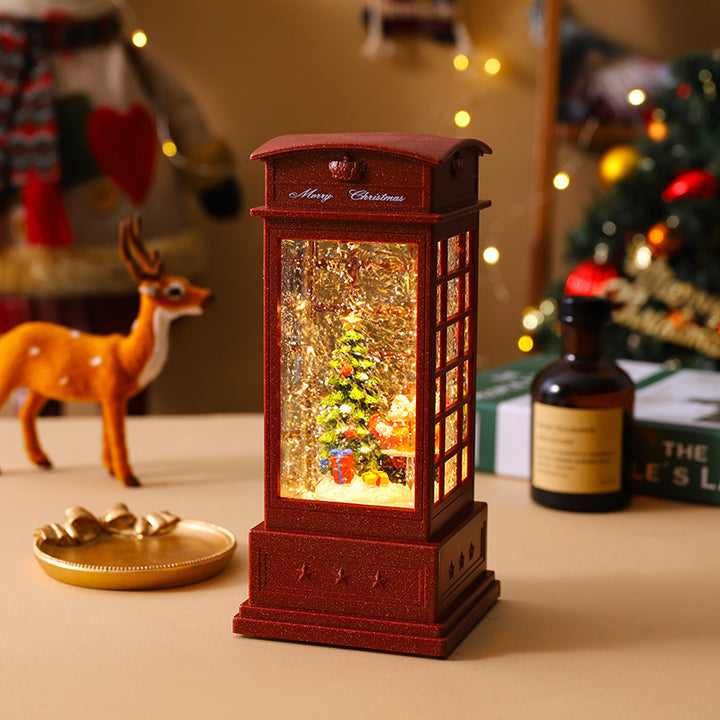 Nostalgic Christmas lantern with snowman motif Kalsten