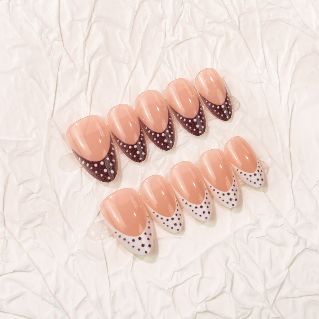 Artistic Pointed Press-On Nail Design Kalsten