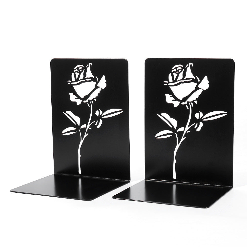Floral-Themed Decorative Bookends