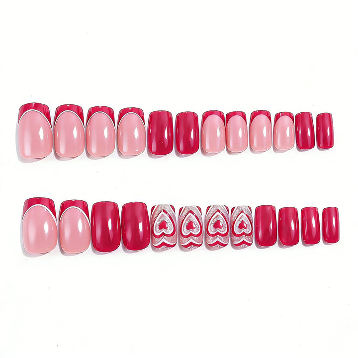 Heart-Embellished Nail Art Kalsten