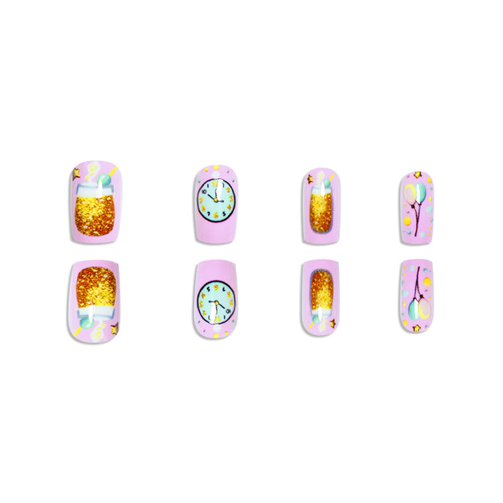 Festive Celebration Press-On Nail Art Kalsten