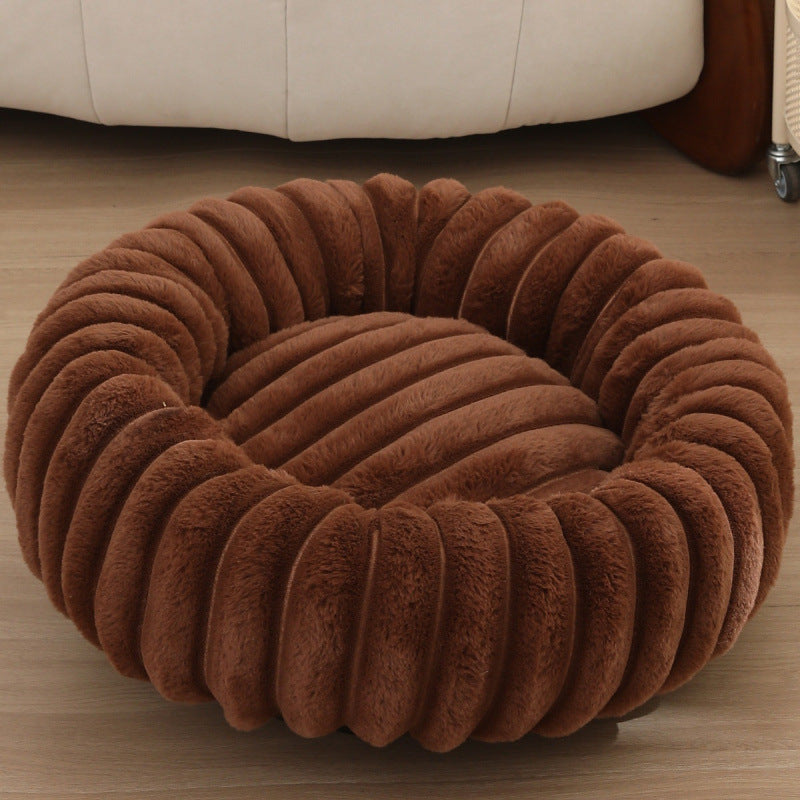 Women Round Cuddle Bed with High Edges Kalsten