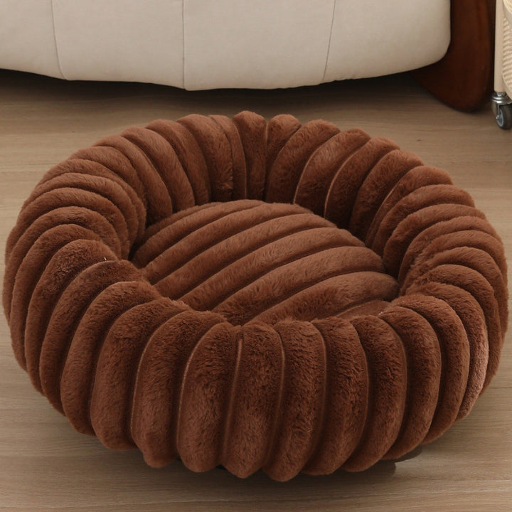 Women Round Cuddle Bed with High Edges Kalsten