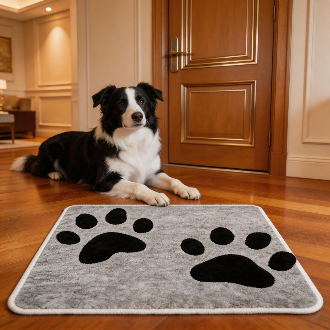 Decorative Pet Paw Print Area Mat