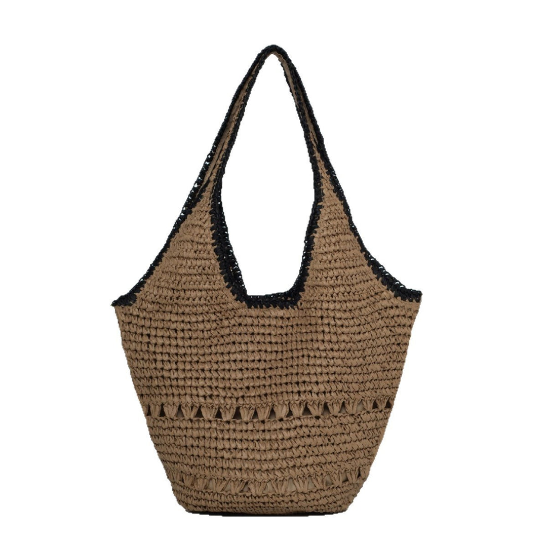Handcrafted straw bag with sophisticated design Kalsten