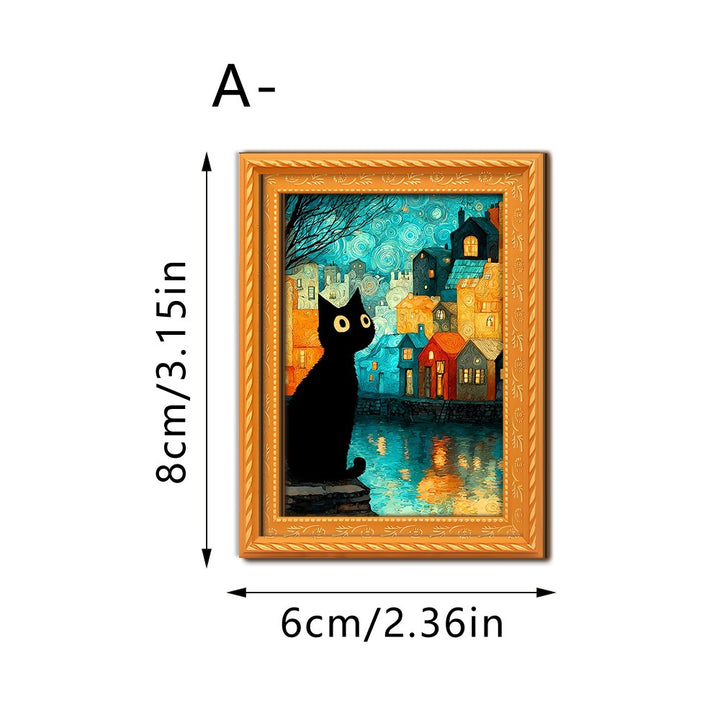 Decorative cat art with futuristic design Kalsten