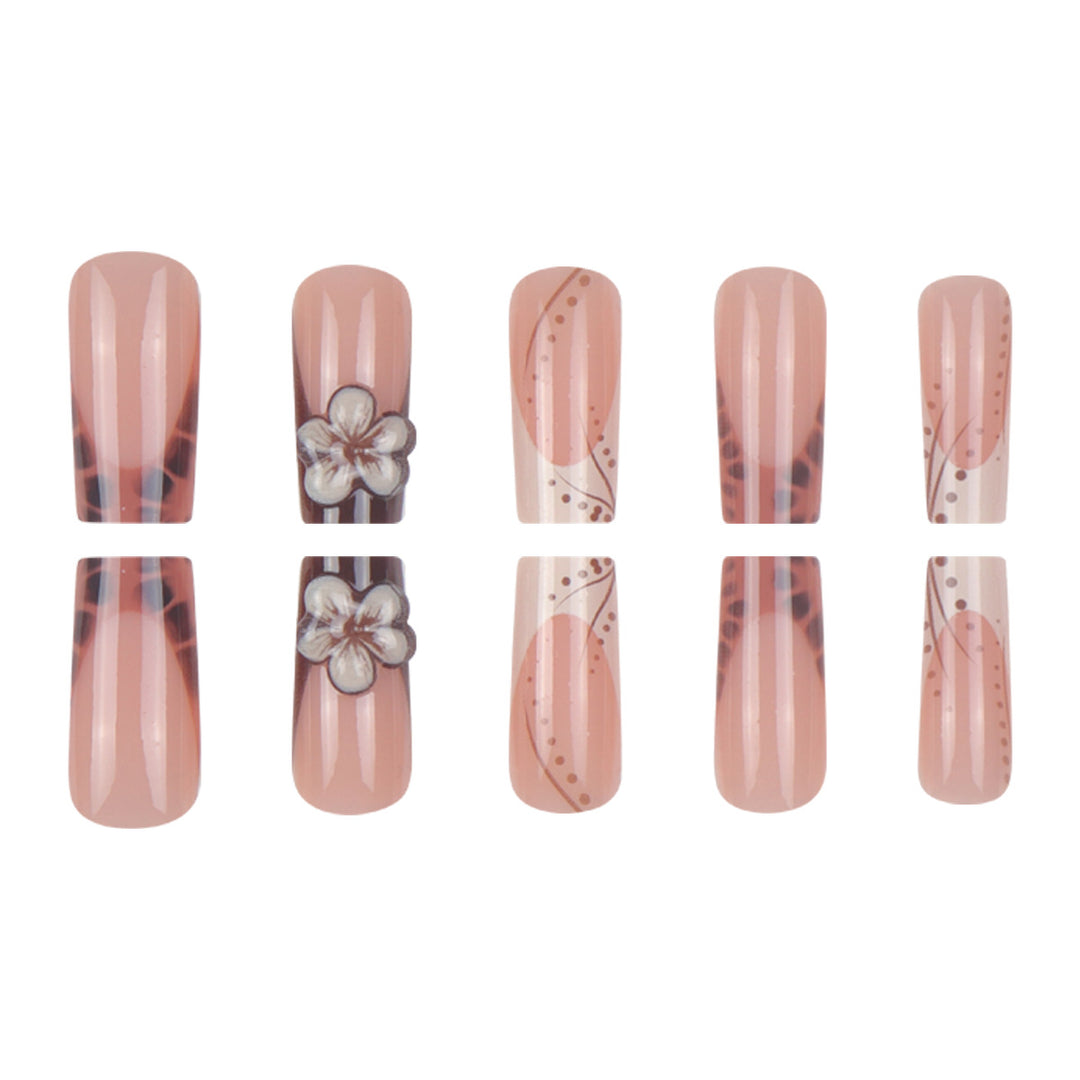 Floral Design Press-On Nails Kalsten