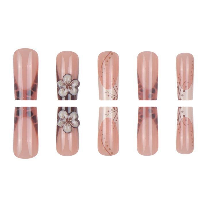 Floral Design Press-On Nails Kalsten