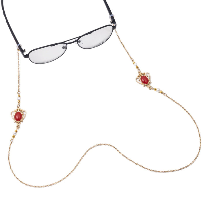 Elegant Eyewear Chain with Decorative Gemstones Kalsten