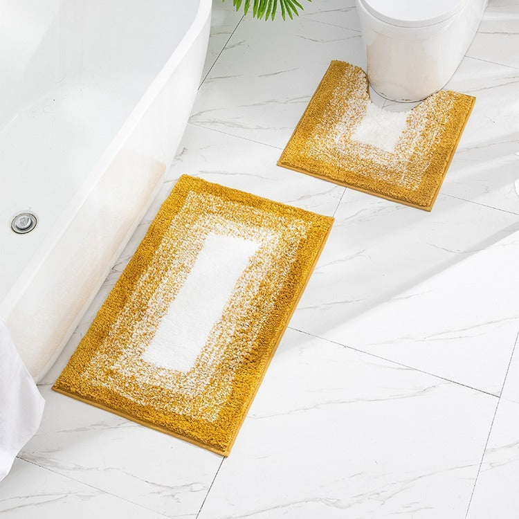 Luxurious Microfiber Bathroom Mat Set