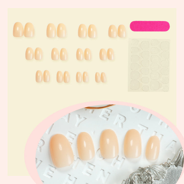 Premium Press-On Nail Set with Natural Finish Kalsten