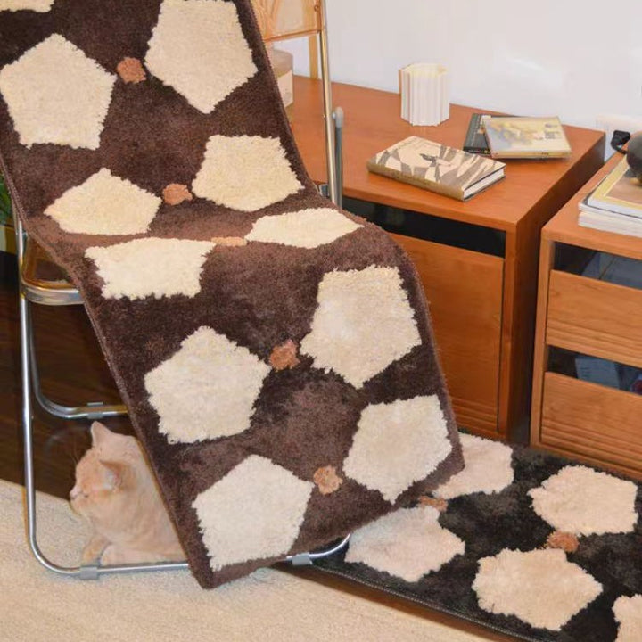 Modern Geometric Pattern Bath Mat Kalsten