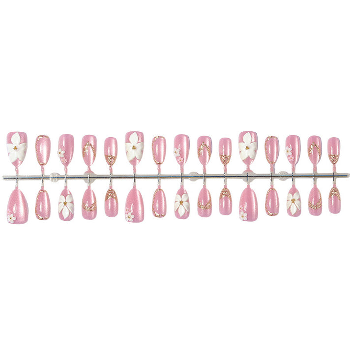 Elegant Floral Design Press-On Nail Set kalsten