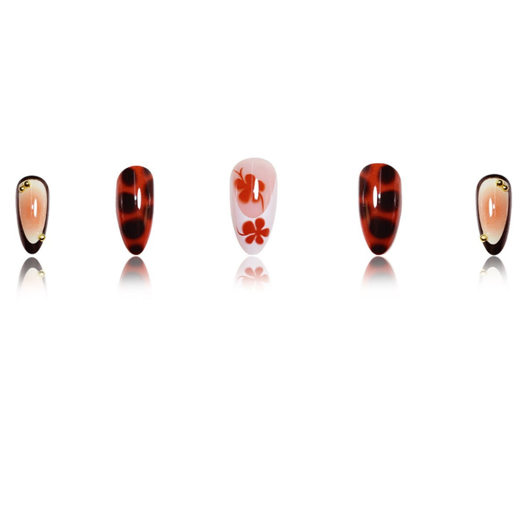 Decorative Long Stiletto Press-On Nails Kalsten