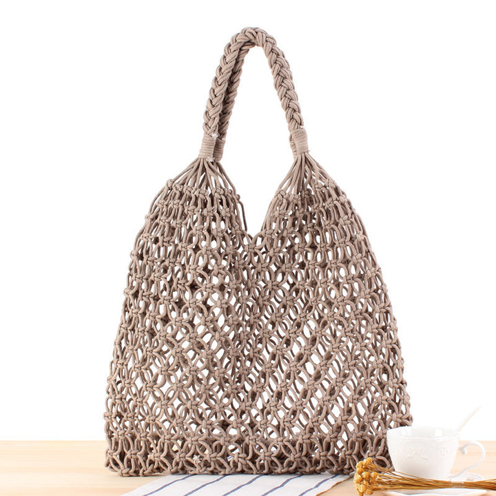 Handbag Made of Durable Hand-Knotted Net Material Kalsten