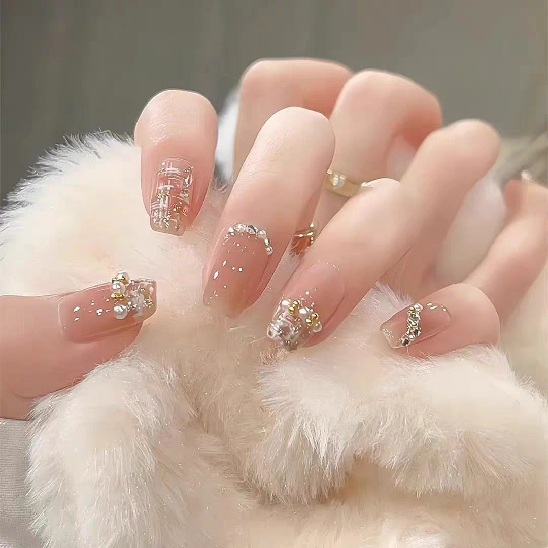 Cute Bear-Themed Press-On Nail Set Kalsten