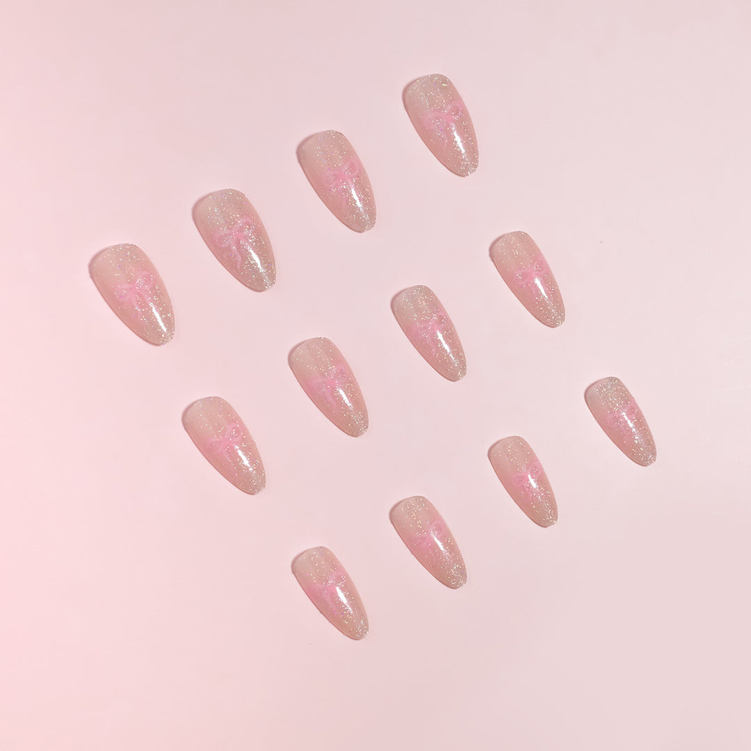 DIY Gradient Glitter Press-On Nails Kalsten