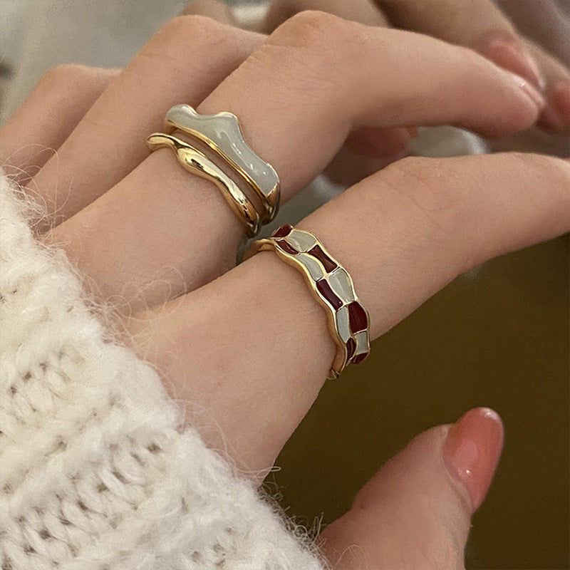 Chic Floral Adjustable Ring Set Kalsten