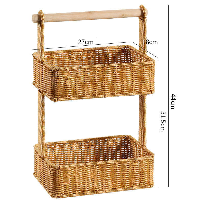 Tiered Woven Storage Basket Kalsten