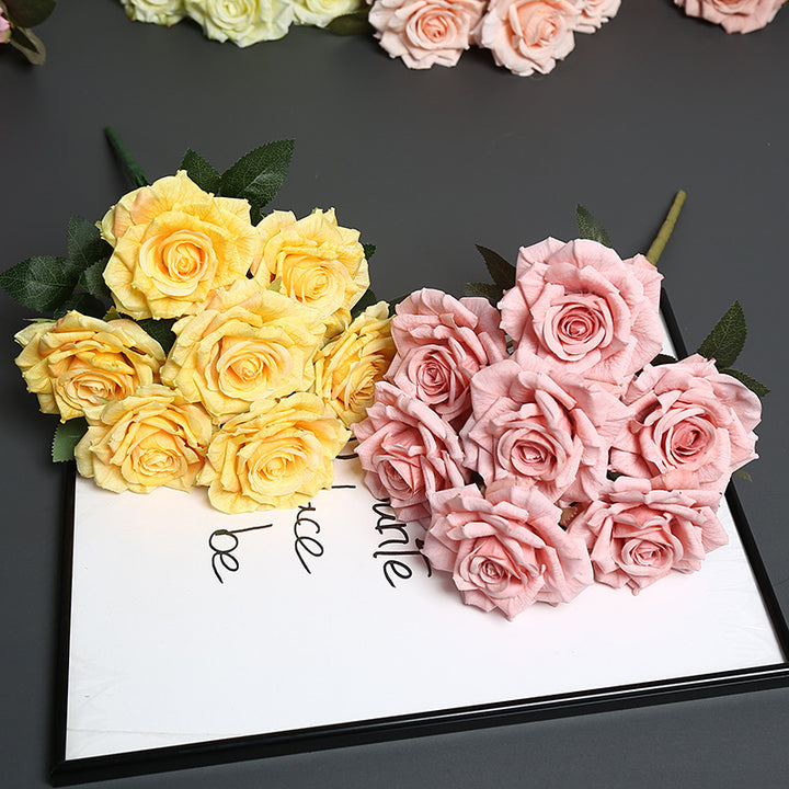 Premium Faux Floral Rose Bouquet