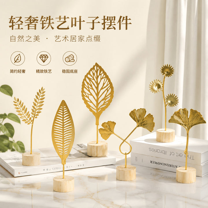 Decorative Ginkgo Leaf Sculpture