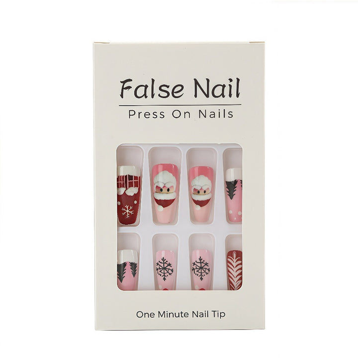Christmas Art Nails Set with Creative Designs Kalsten