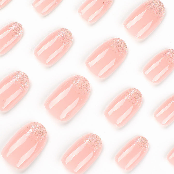 Elegant artificial nails with glitter detail Kalsten