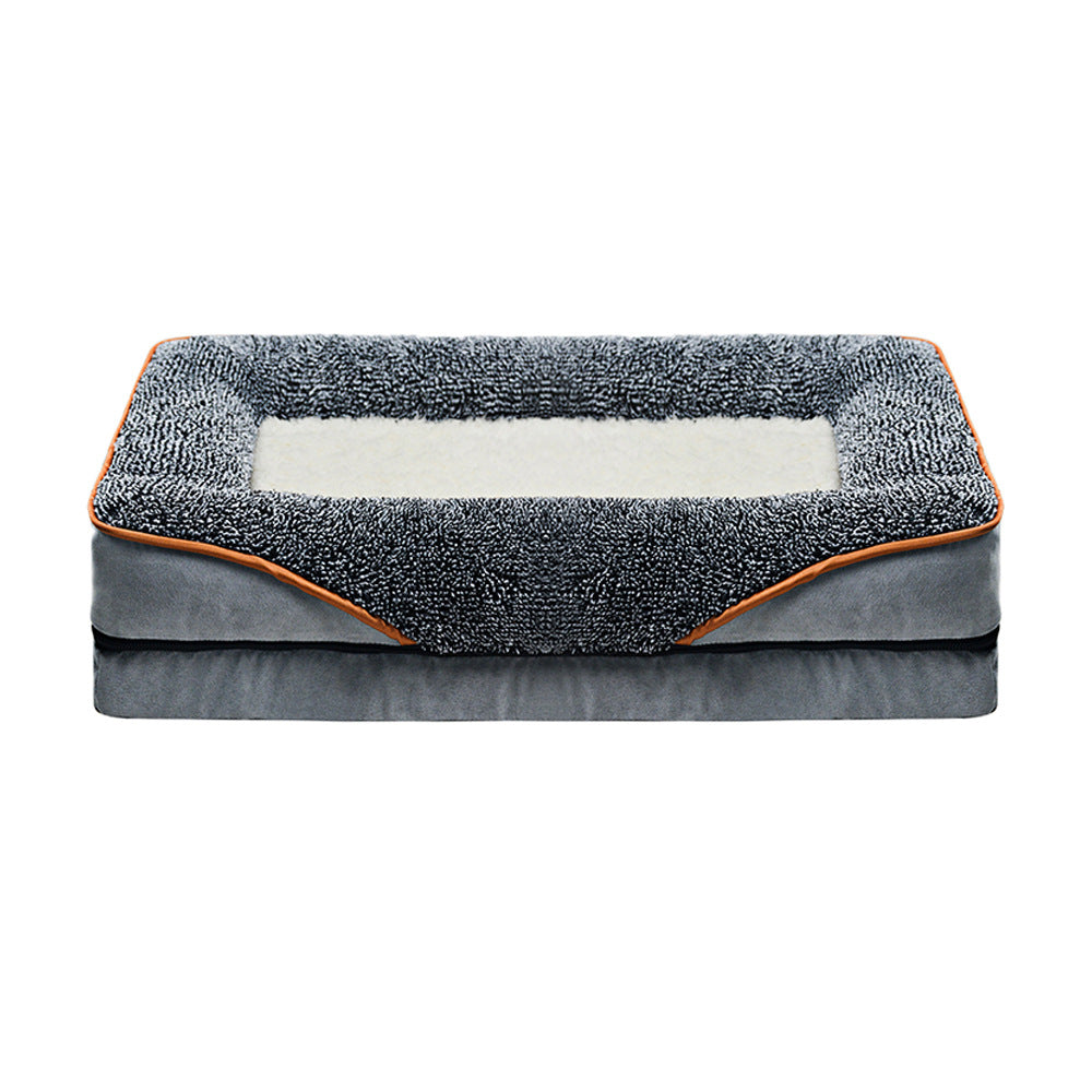 Plush Orthopedic Dog Bed with Supportive Side Walls