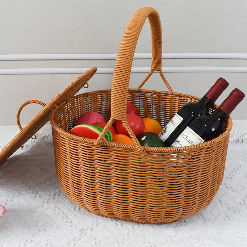 Artisan Woven Picnic Basket Kalsten