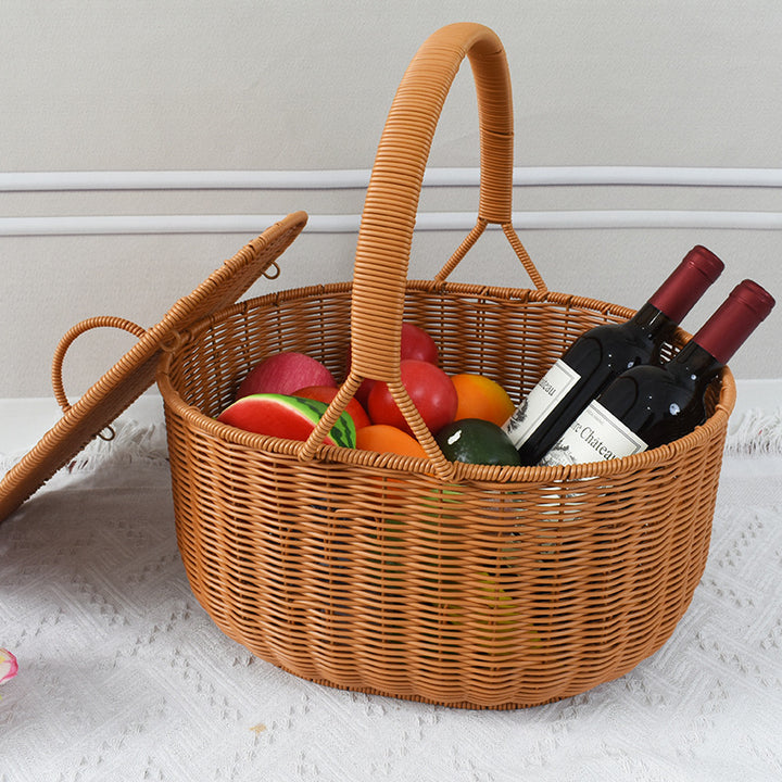 Artisan Woven Picnic Basket Kalsten