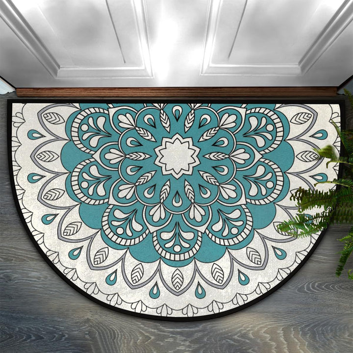 Decorative Mandala Patterned Entrance Mat