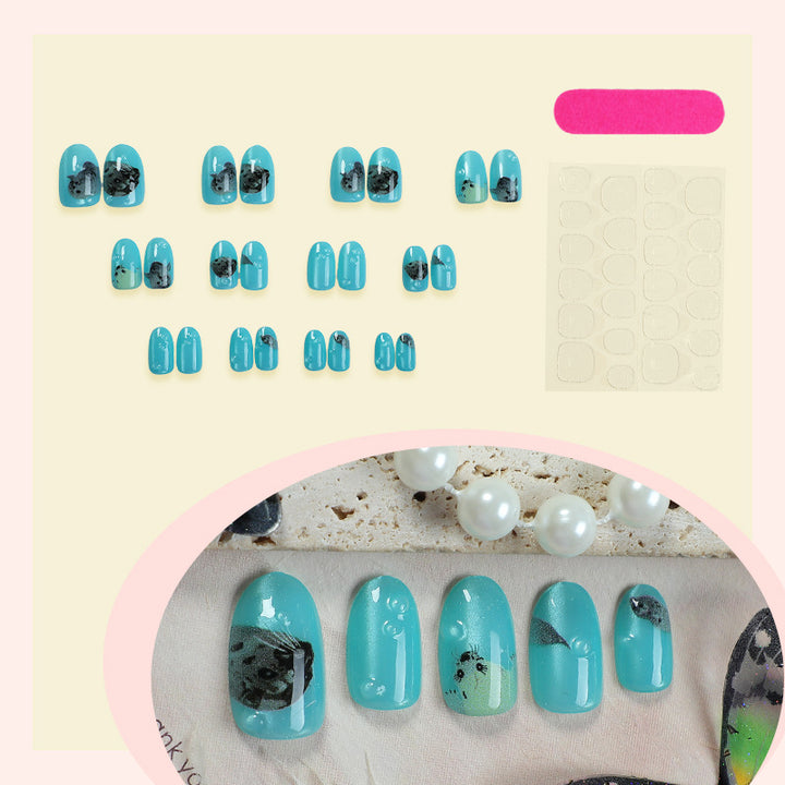 Artistic Cat Design Press-On Nails kalsten