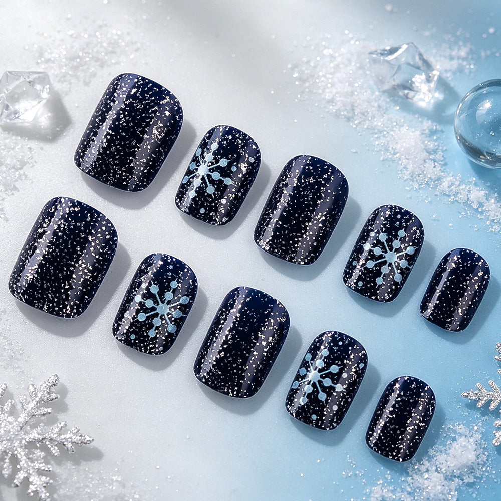 Seasonal Snowflake Nail Art Kalsten