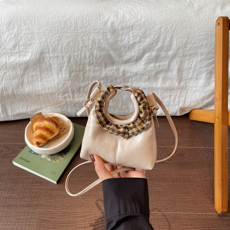 WoStylish Handcrafted Leather Bucket Bag Kalsten