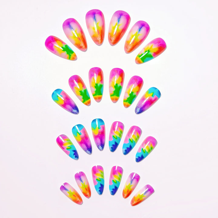 Gradient Color Artificial Nail Set Kalsten