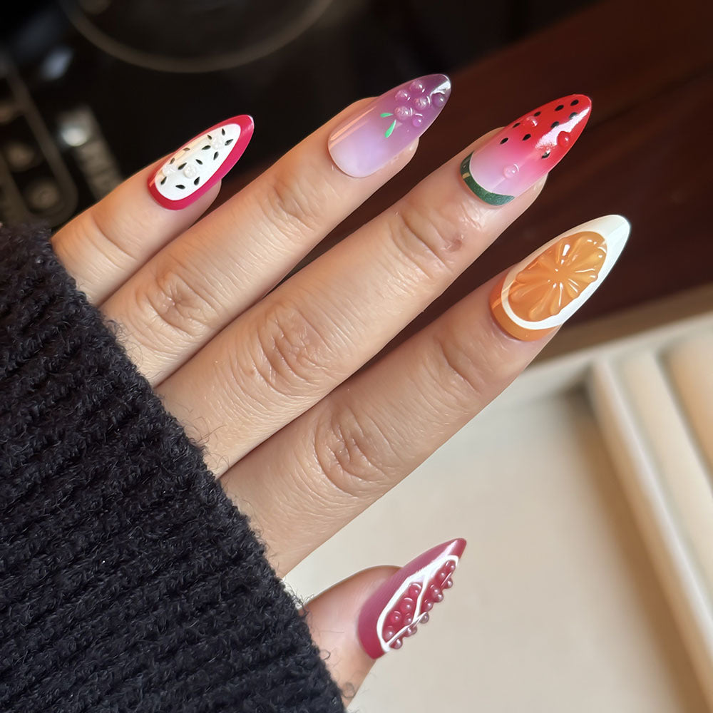 Fruit-Themed Press-On Nail Set Kalsten
