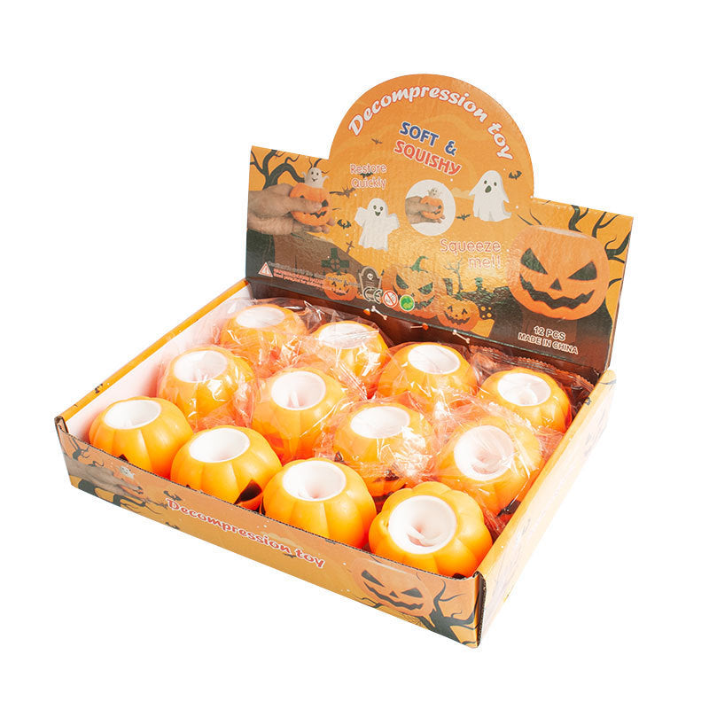 LED Pumpkin Tealight Holder for Halloween decorative battery-operated table lighting made of plastic