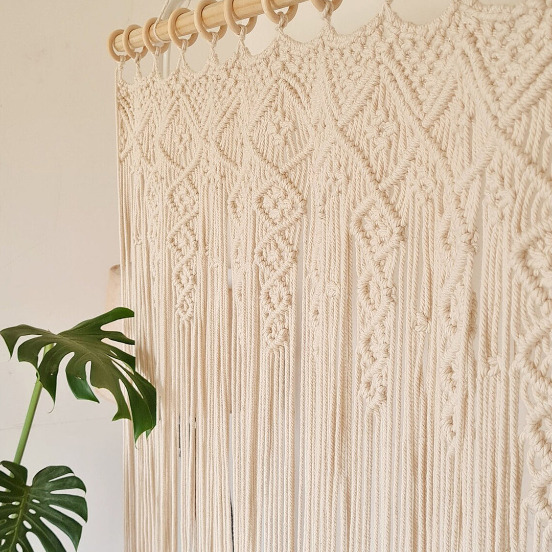 Macrame Room Divider Curtain Kalsten