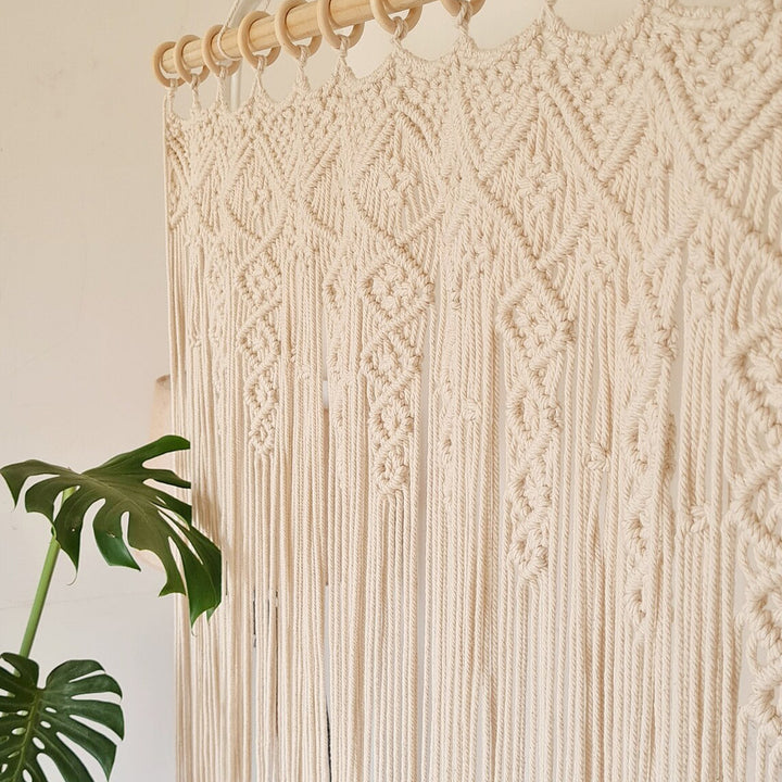 Macrame Room Divider Curtain Kalsten