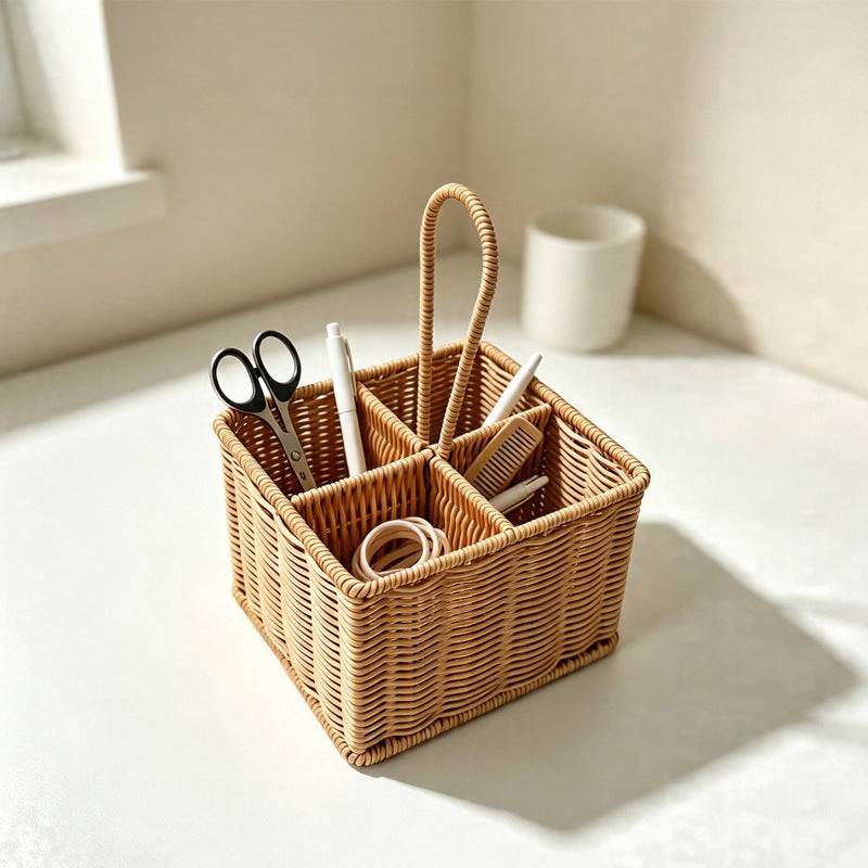 Multi-Compartment Woven Storage Caddy Kalsten
