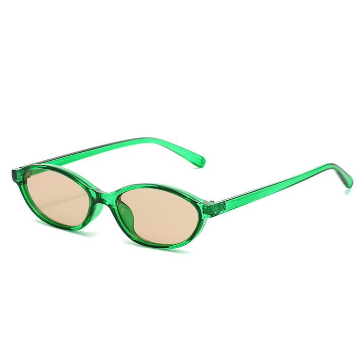 Retro-Inspired Slim Oval Sunglasses Kalsten