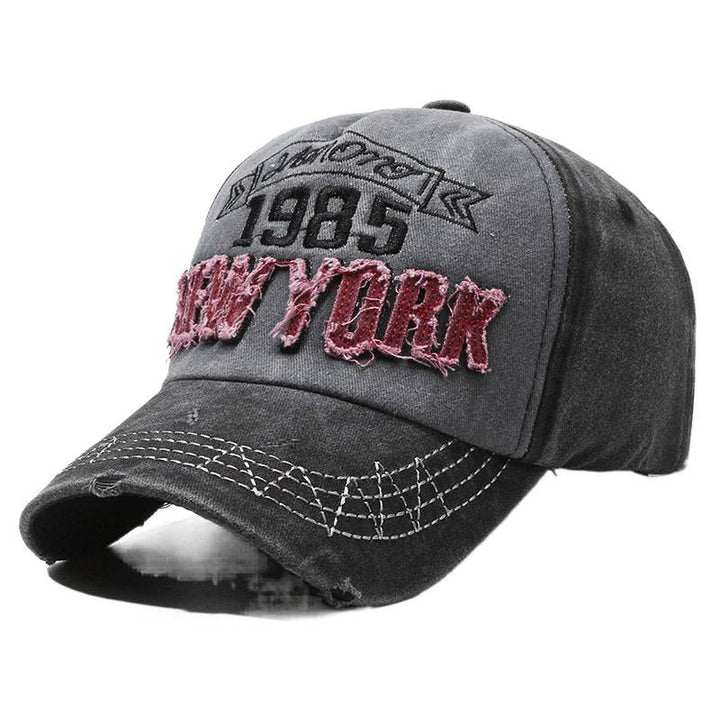 Men's Distressed Cotton Graphic Baseball Cap Kalsten