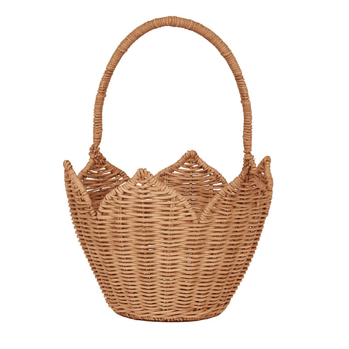 Decorative Woven Handled Basket Kalsten