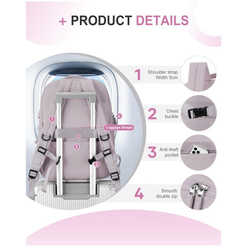 Multifunctional Laptop Backpack with USB Port and Versatile Compartments Kalsten