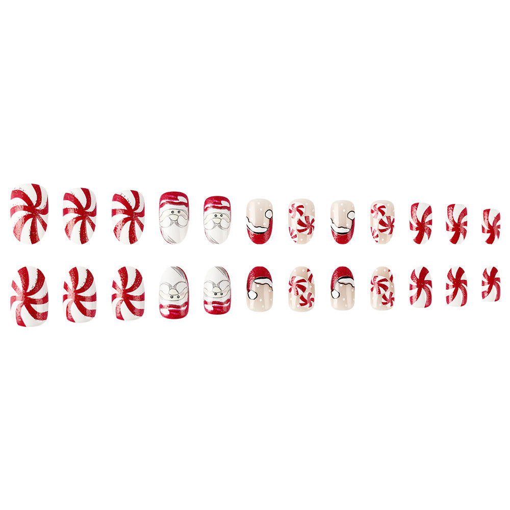 Holiday-Themed Press-On Nail Art Set Kalsten