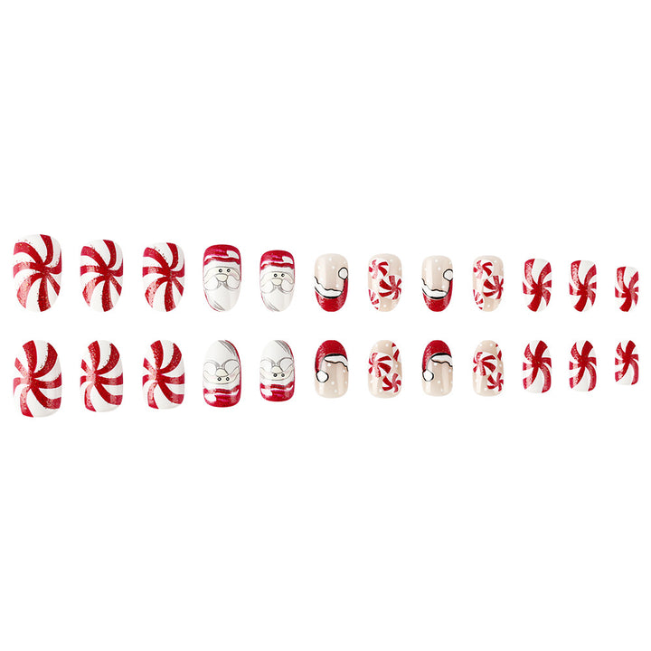 Holiday-Themed Press-On Nail Art Set Kalsten