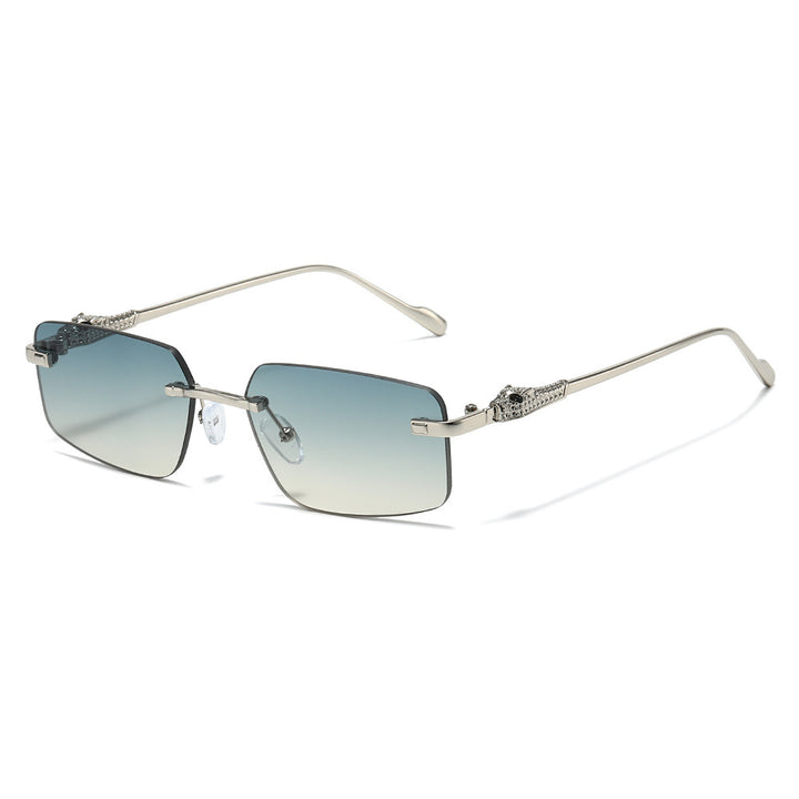 Designer Rectangle Sunglasses with Luxurious Metallic Details Kalsten